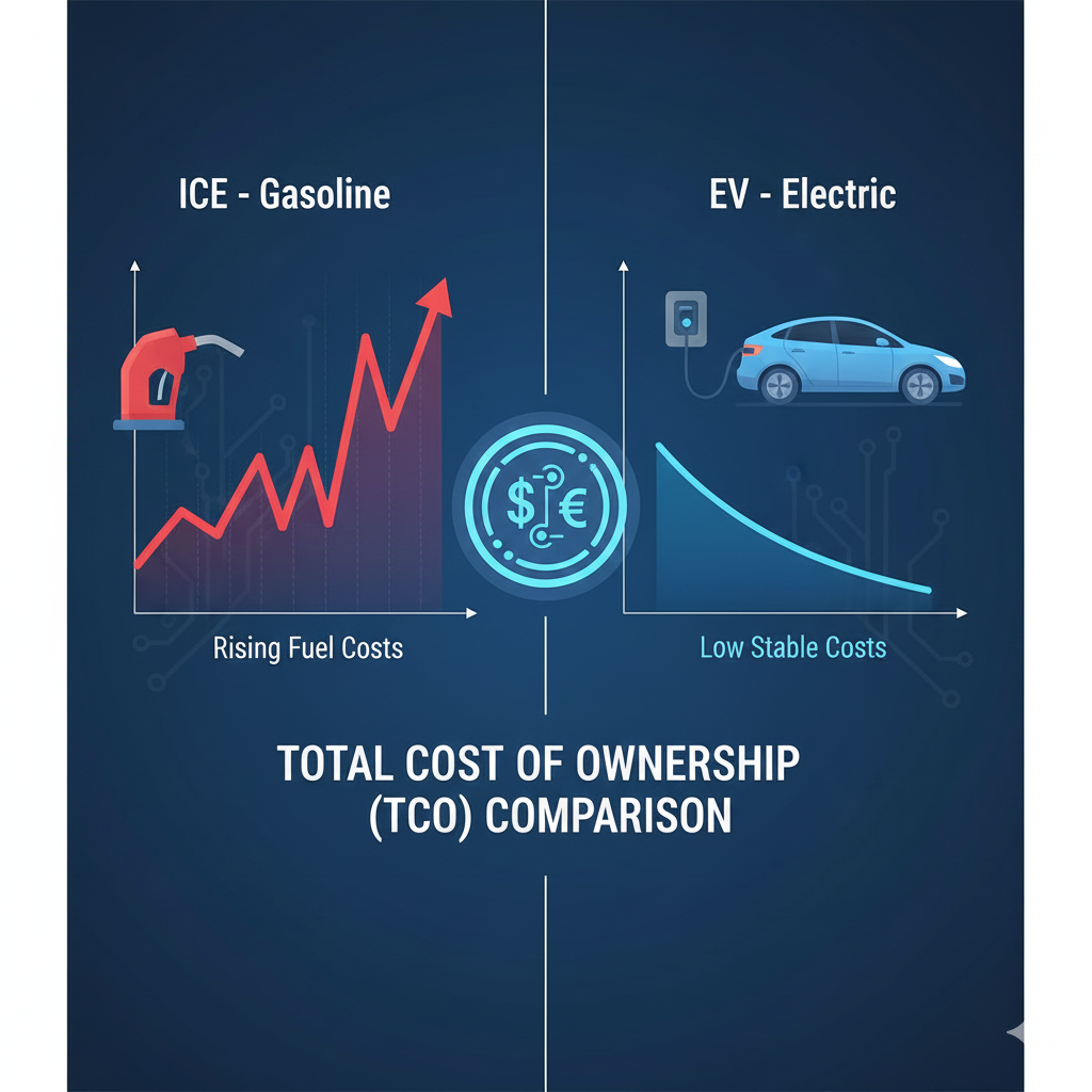 Analisis Total Cost of Ownership (TCO) EV di Asia vs. Mobil Bensin.